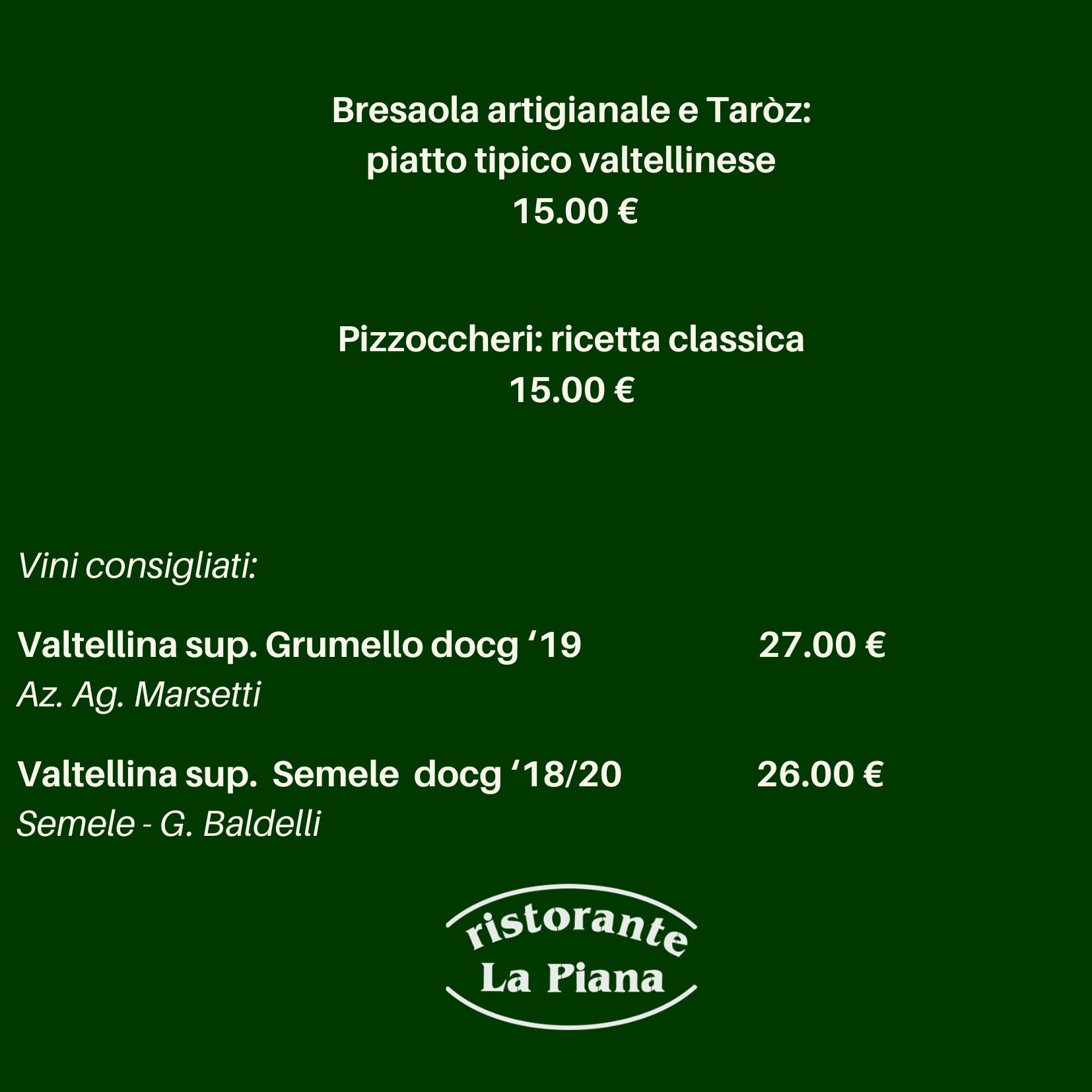 menu baccalà<br />
