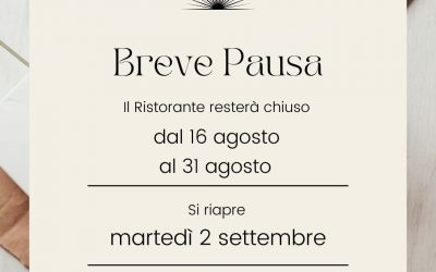 Breve pausa estiva