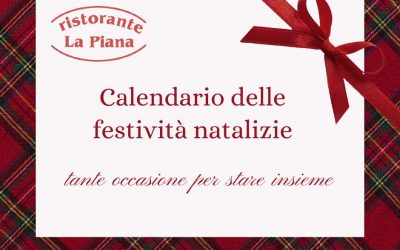 Calendario festività natalizie