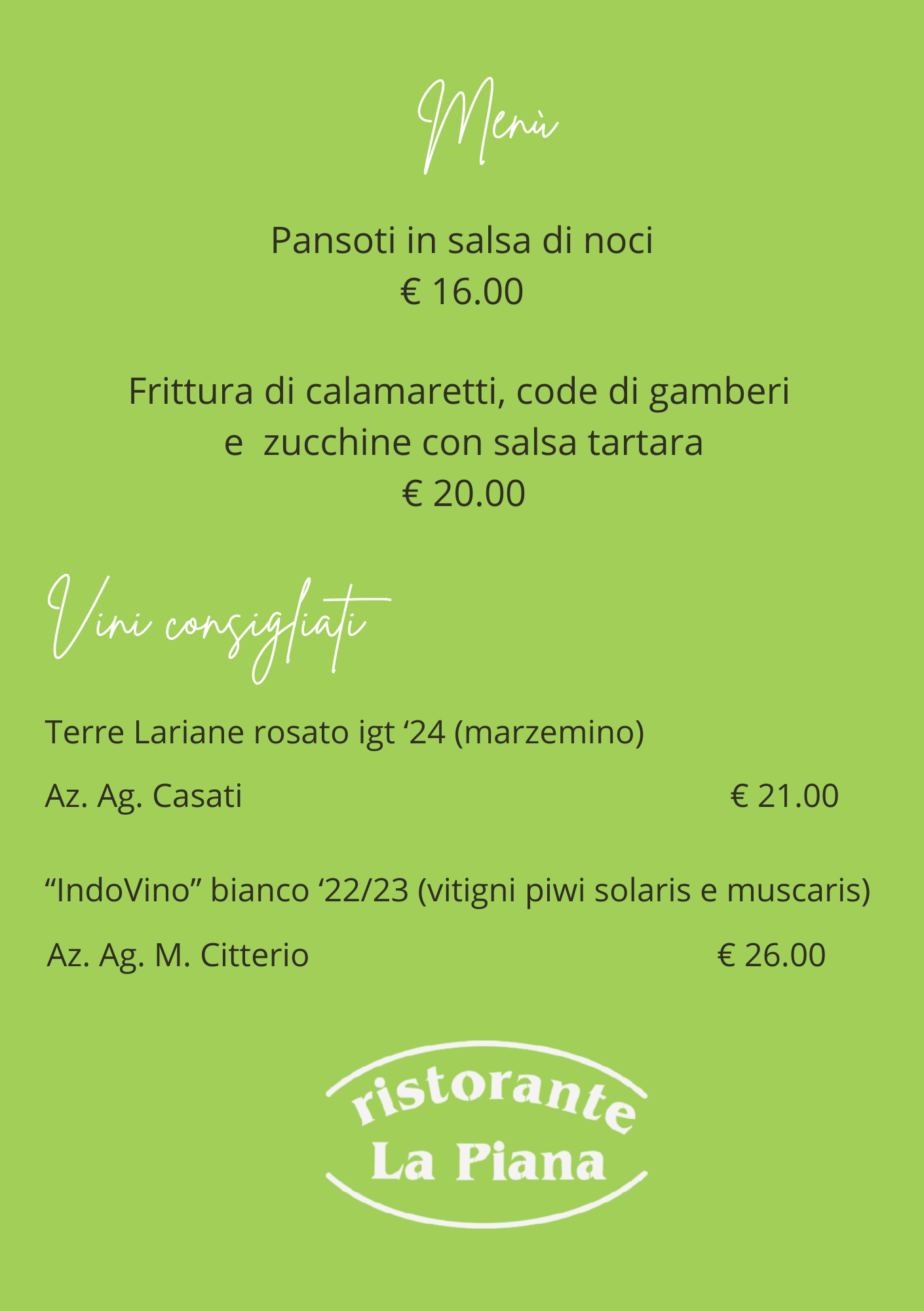 Piatti speciali